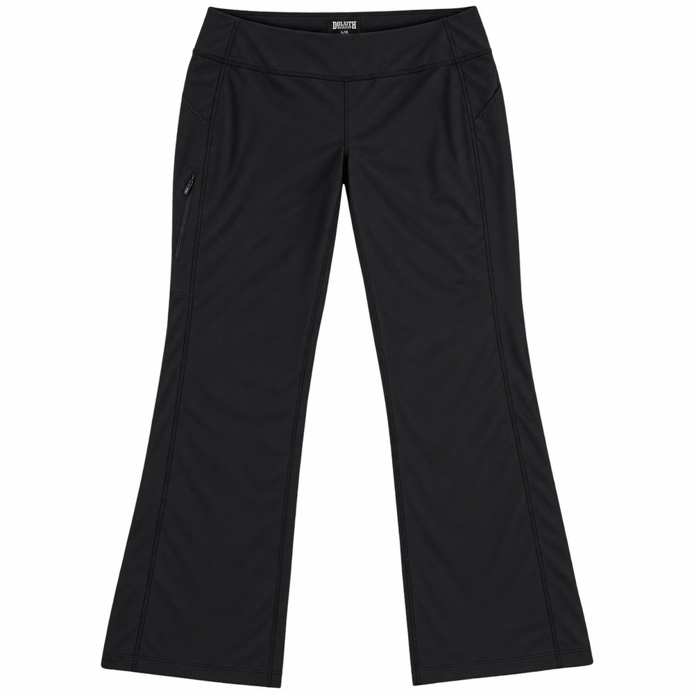 Duluth Trading Noga Pant Women's L 31" Inseam Classic Boot Cut Athleisure Black